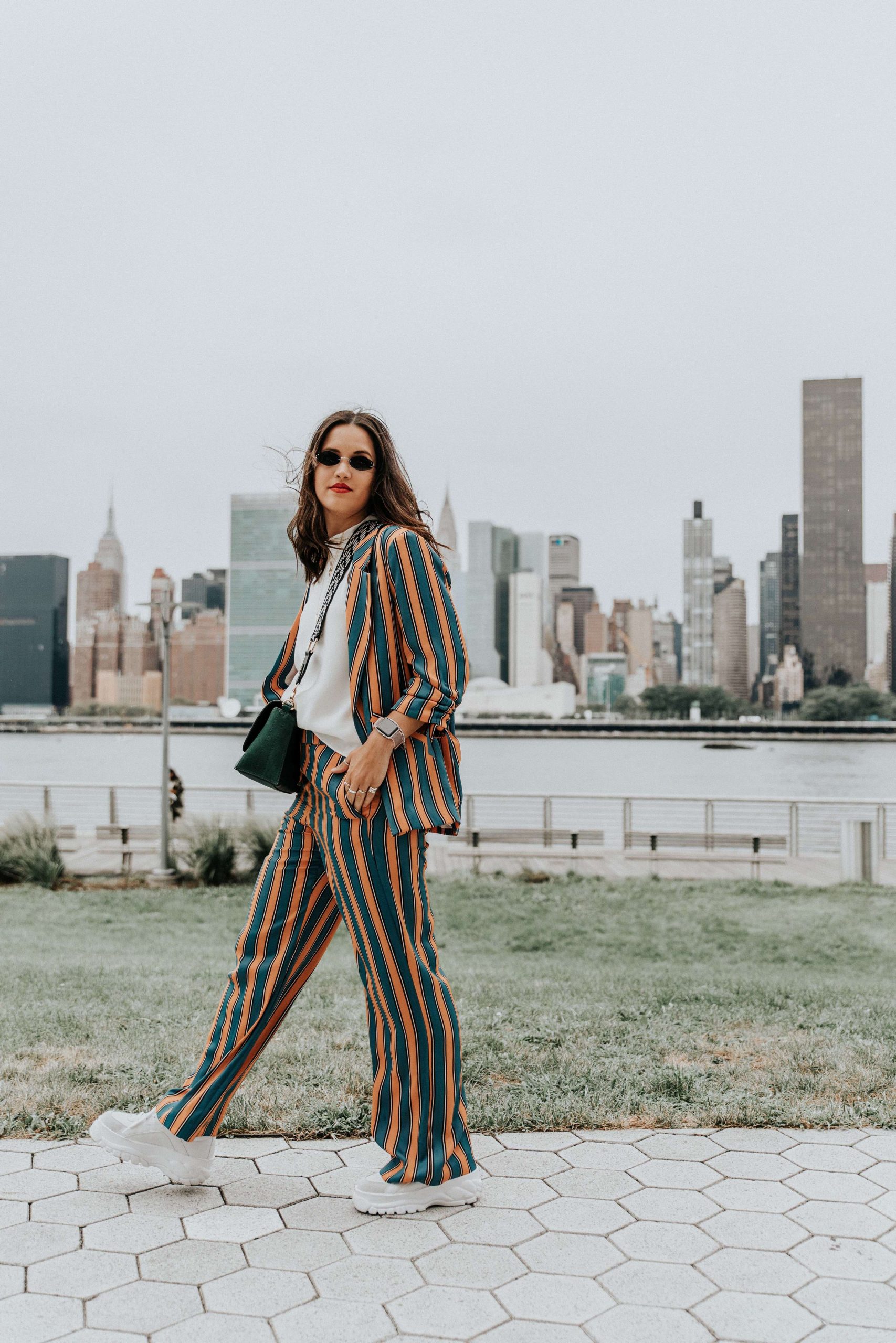 #FlorenNYFW – September 2018 – Look #4: The striped suit.