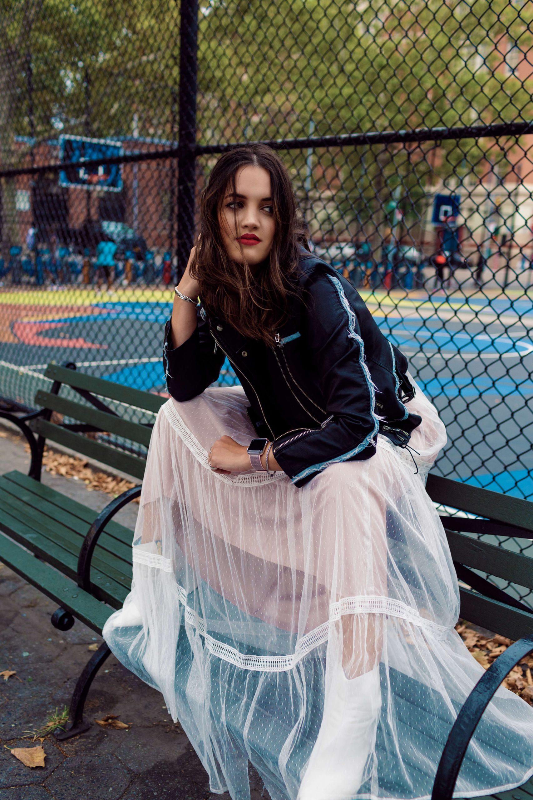 #FlorenNYFW – September 2018 – Look #5: Romance meets rock.