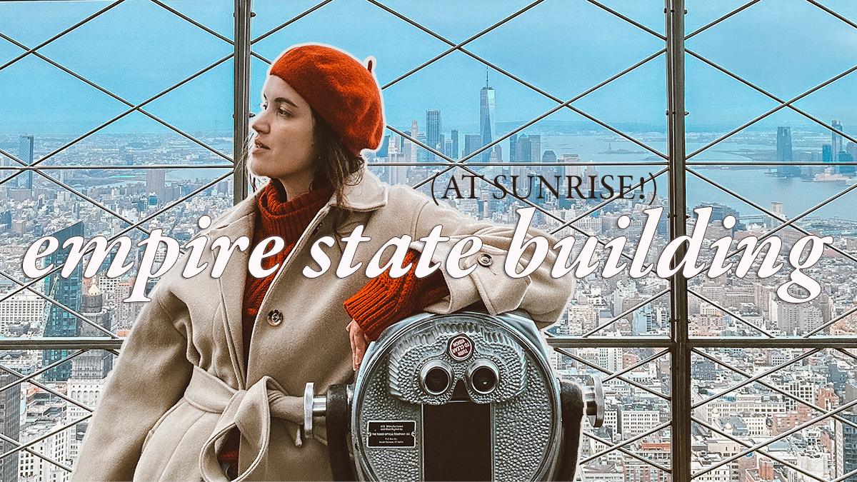The EMPIRE STATE BUILDING invited me to their 86th Floor at SUNRISE! 🌅 Best views of NEW YORK CITY!