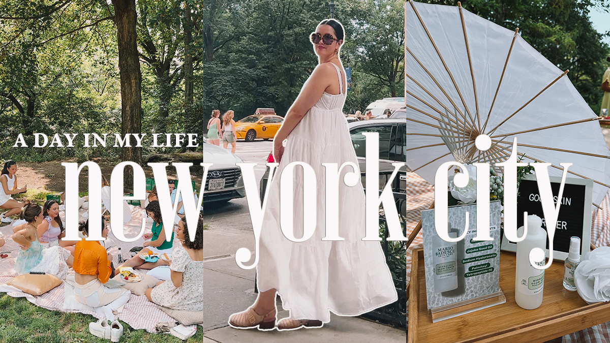 A Summer Vlog in NYC: Dresses, Picnics, and a Glowy Skincare Haul