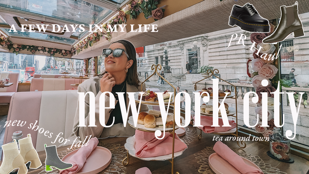 A Perfect Fall Day in NYC: Tea Bus Tour & My Fall Shoe Collection