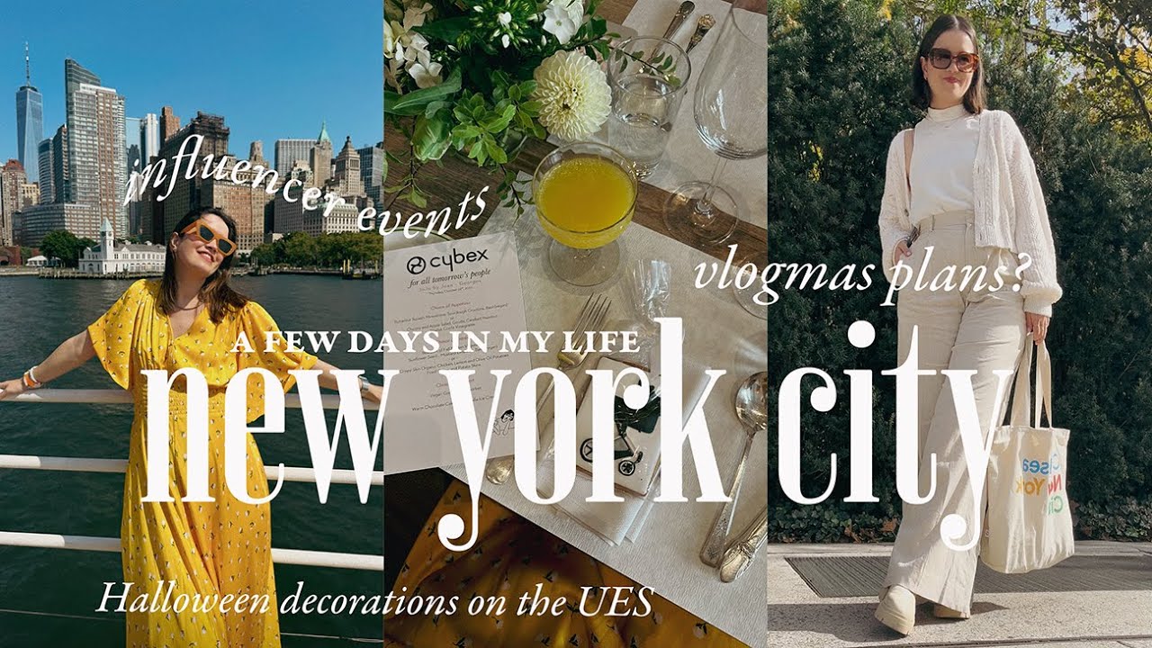 A Few Days in My NYC Life – Events, Skincare, and Fall Vibes