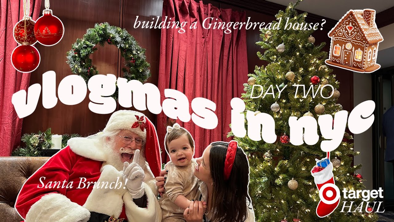 Vlogmas Day 2: Holiday Brunch, Santa Memories & a Festive Shopping Haul