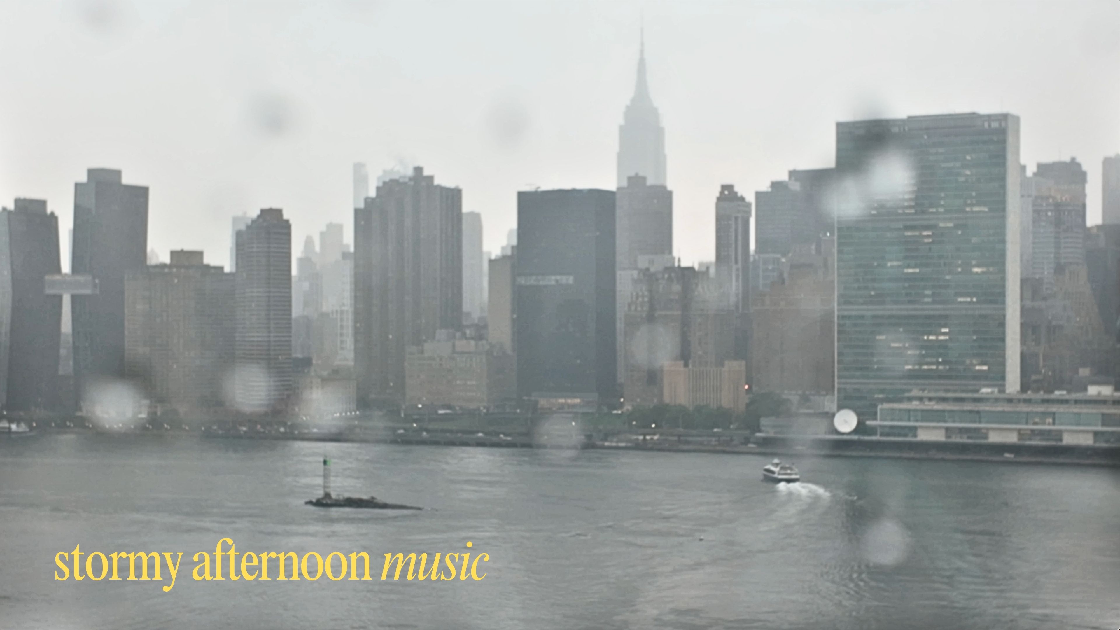 Rainy NYC Skyline 🌧️ A Cozy Work From Home Playlist